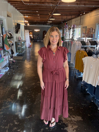 The Goldie Dress in Clay Creek