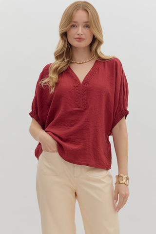 Trista V-neck Top