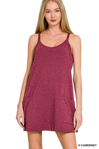 Zenana Mini Dress with Romper Liner