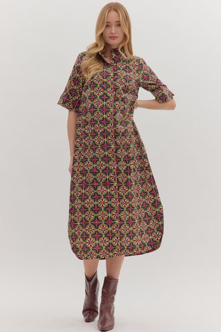 Fall Geo Dress