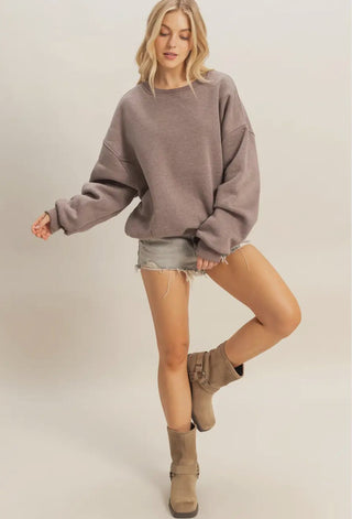 Crew Neck Oversized
Sweatshirt
