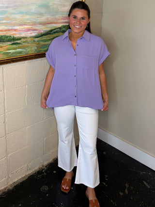 Airflow Button Up Collared Top