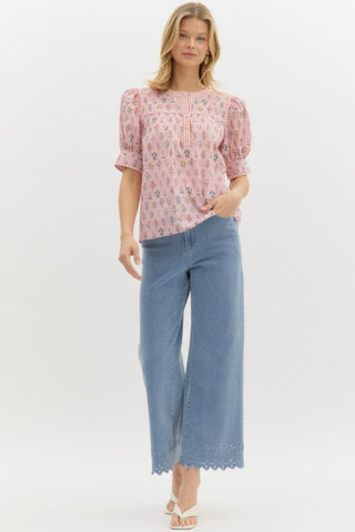 Pink Garden Top