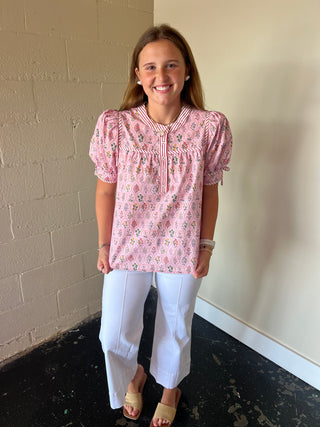 Pink Garden Top