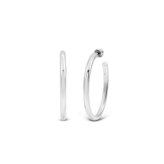 Isla Weightless Hoop – 50mm Silver