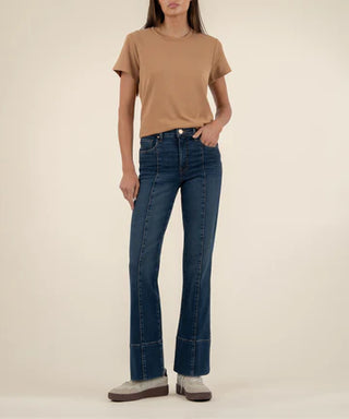 KUT FROM THE KLOTH Kelsey High Rise Envision Front Seam Wide Hem