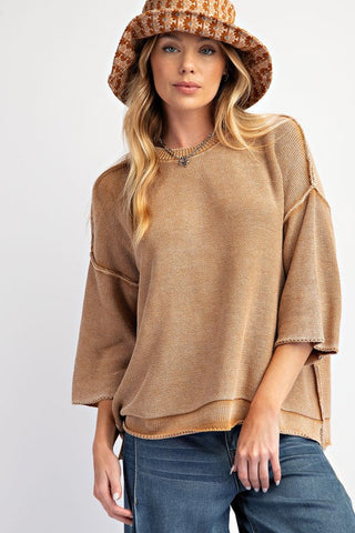 EASEL Knit Sweater Top