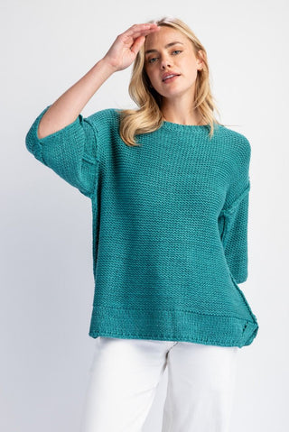 Easel Dolman Sleeve Sweater Top