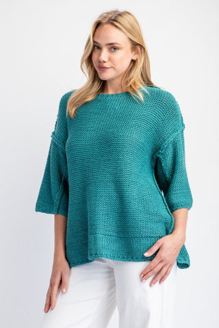 Easel Dolman Sleeve Sweater Top