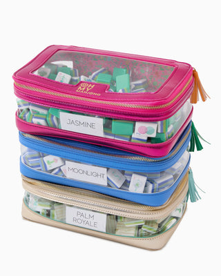 Oh My Mahjong Blue Tile Storage Bag