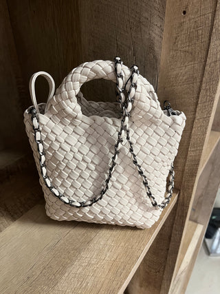 BC Braided Clutch Crossbody Bag