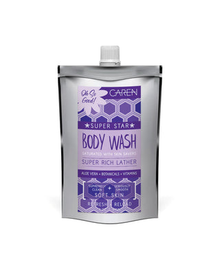 Caren Body Wash | Loved | Purple 3 oz Pouch
