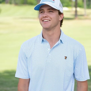 Caddie X Factor Polo Blue/Green