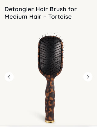 TELETIES Detangler Hair Brush Medium Hair - Tortoise
