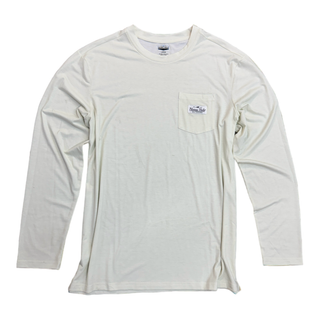 Honey Hole Longsleeve Performance Crew- Cream