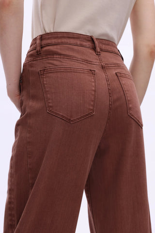 Bayeas High Rise Barrel Rolled  Jeans