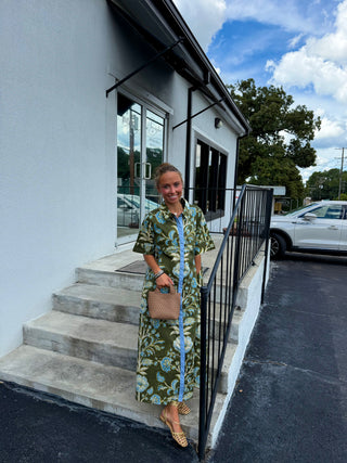 Fall Floral Midi Dress