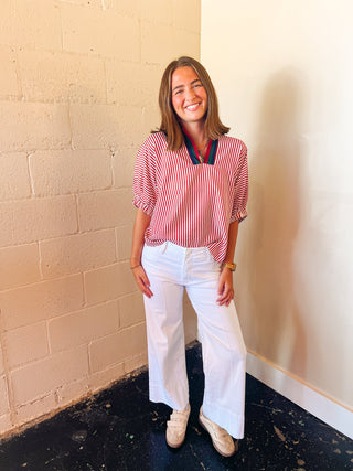 Brick Striped Top