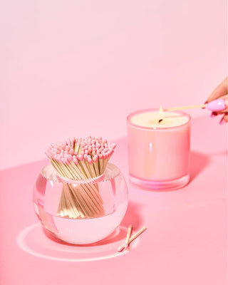 Round Match Striker | Light Pink Matches