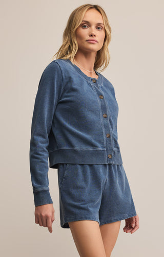 Z Supply Daily Knit Denim Cardigan