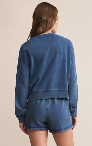 Z Supply Daily Knit Denim Cardigan