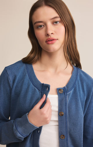 Z Supply Daily Knit Denim Cardigan