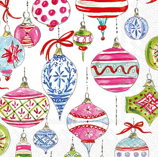 Merry Vintage Ornaments Cocktail Napkins