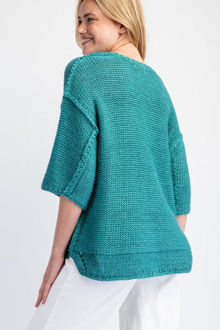 Easel Dolman Sleeve Sweater Top