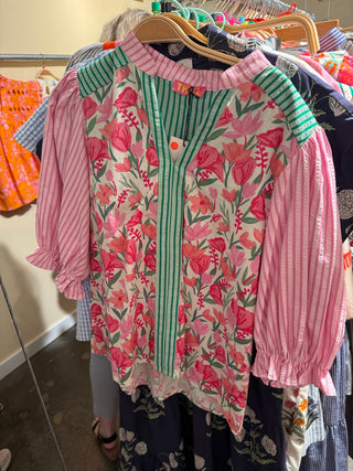 THML Pink Floral Top