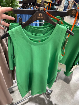 MONO B Kelly Green Shorts Set
