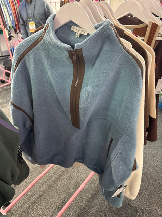 Blue Fleece Pullover