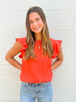 Orange Ivy Top