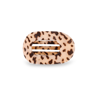 Round Flat Hair Clip | Small | Blonde Tortoise