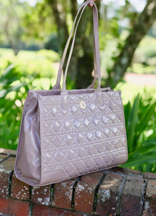 Shane Tote TAUPE PATENT LQ