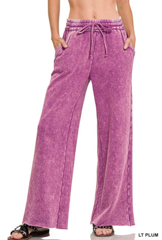 ZENANA Fleece Palazzo Pants