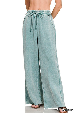 ZENANA Fleece Palazzo Pants