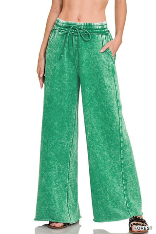 ZENANA Fleece Palazzo Pants