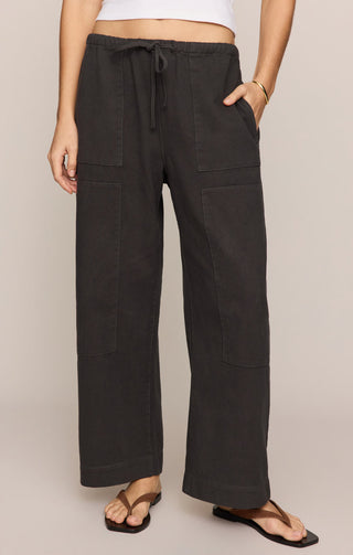 Z Supply Kit Twill Carpenter Pant - Ash Black