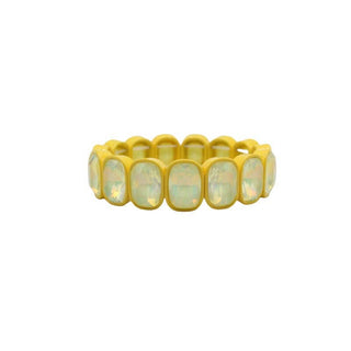 LINNY CO Bracelet - Candy Gem Oval Yellow