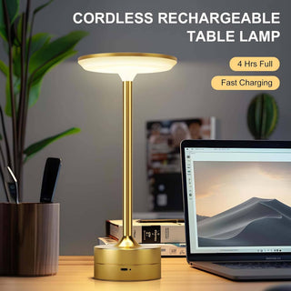 LED Table Lamp – Touch Control, Dimmable, Rechargeable