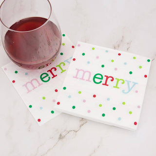 Merry Dot Cocktail Napkins