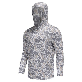 Honey Hole Outdoors Youth LS Performance Hoodie - Smoke Camo