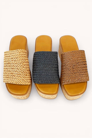 EARNEST Braided Artisan Cork Sandals