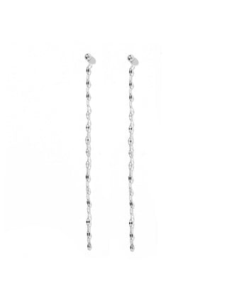 Screwback Stud Earrings - Devin Duster Silver