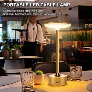 LED Table Lamp – Touch Control, Dimmable, Rechargeable