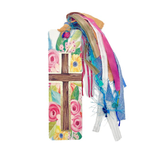 Floral Cross Tassel Bible Bookmark