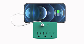 Charging Outlet with Shelf – 3 AC, 2xUSB-C & 1xUSB-A Ports
