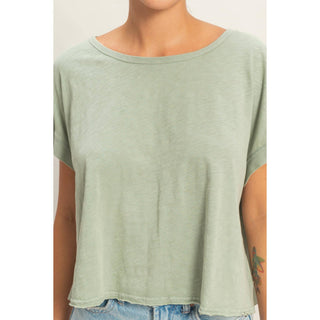 Cross Detail Open Back Top