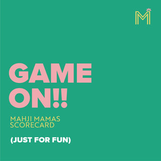 MAHJONG SCORECARD NOTEPAD with Rules