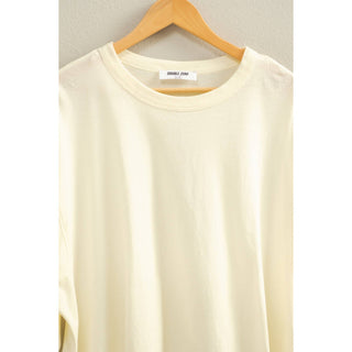 Washed Oversized Long Sleeve Top